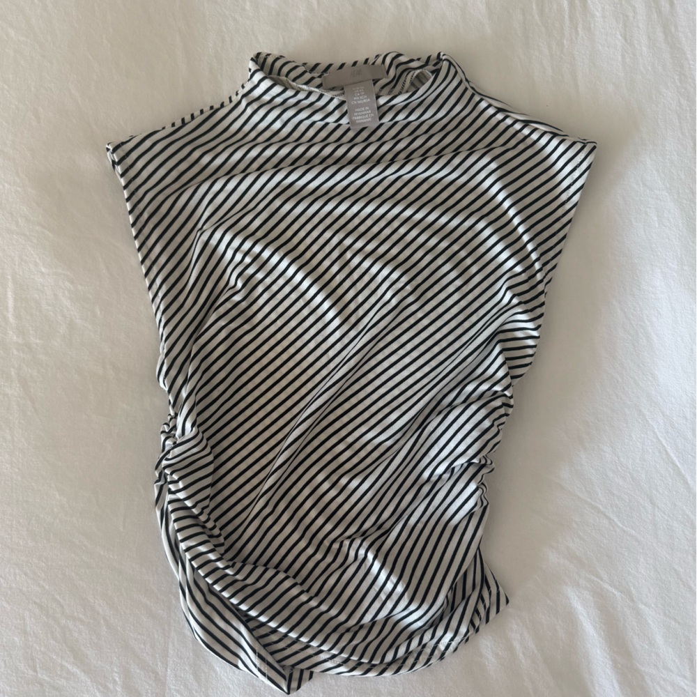 H&M Monochrome Striped Tank Top